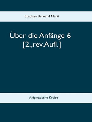 cover image of Über die Anfänge 6